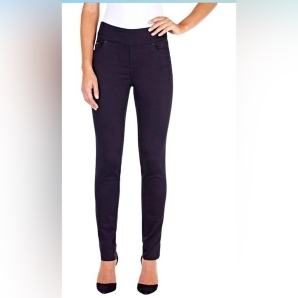 UP! Women's Pants Easy Pull On Comfortable Stretch Fabric Slim Leg 5 Pocket 4